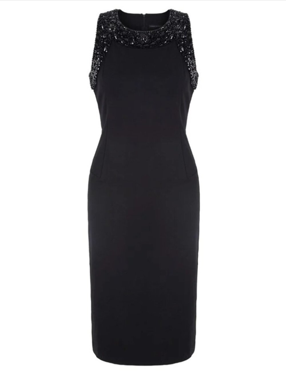 BANANA REPUBLIC x L'WREN SCOTT Black Embellished Sheath Dress S